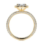 2.0 CT Pear Halo CVD F/VS2 Diamond Engagement Ring 10