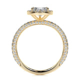 2.0 CT Pear Halo CVD F/VS2 Diamond Engagement Ring 10