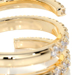 1 CT Round Spiral CVD EF/VVS Diamond Wedding Band 5