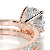 1.0 CT Round Solitaire CVD F/VVS2 Diamond Bridal Ring Set 13
