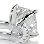 2.0 CT Princess Solitaire CVD F/VS Diamond Bridal Set 5