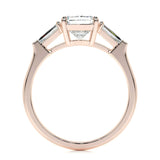 1.50 CT Radiant Three Stones CVD G/VS2 Diamond Engagement Ring 15