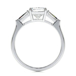 1.50 CT Radiant Three Stones CVD G/VS2 Diamond Engagement Ring 5