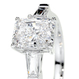 1.50 CT Radiant Three Stones CVD G/VS2 Diamond Engagement Ring 3