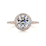 2 CT Round Halo CVD D/VS2 Diamond Engagement Ring 10
