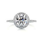 2 CT Round Halo CVD D/VS2 Diamond Engagement Ring 1
