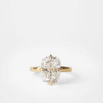 2 CT Round Halo & Pave Lab Grown Diamond Engagement Ring