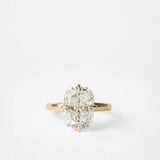 2 CT Round Halo & Pave Lab Grown Diamond Engagement Ring