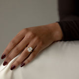 2 CT Round Halo & Pave Lab Grown Diamond Engagement Ring