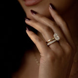 2 CT Round Halo & Pave Lab Grown Diamond Engagement Ring