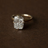 2 CT Round Halo & Pave Lab Grown Diamond Engagement Ring