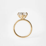 2 CT Round Halo & Pave Lab Grown Diamond Engagement Ring