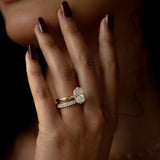 2 CT Round Halo & Pave Lab Grown Diamond Engagement Ring