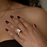2 CT Round Halo & Pave Lab Grown Diamond Engagement Ring