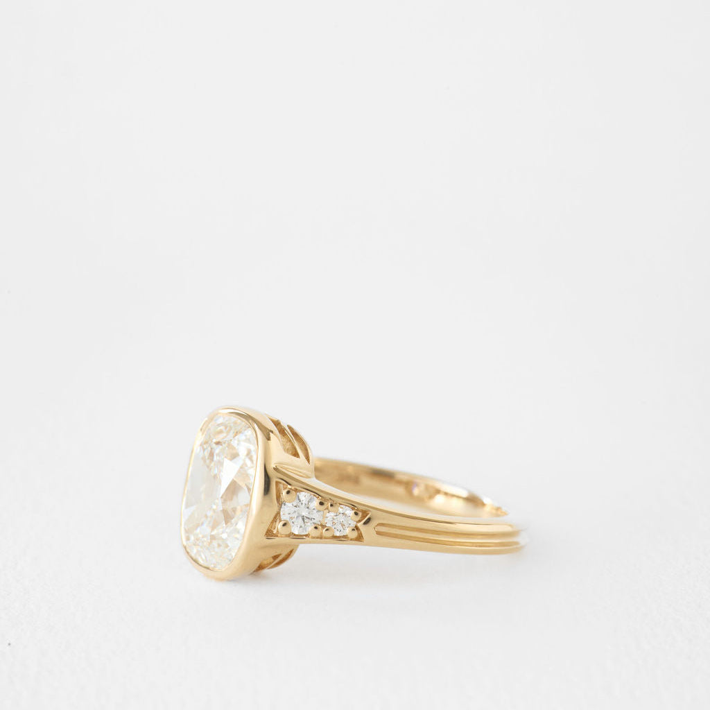 2 CT Round Halo & Pave Lab Grown Diamond Engagement Ring