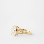 2 CT Round Halo & Pave Lab Grown Diamond Engagement Ring