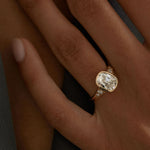2 CT Round Halo & Pave Lab Grown Diamond Engagement Ring