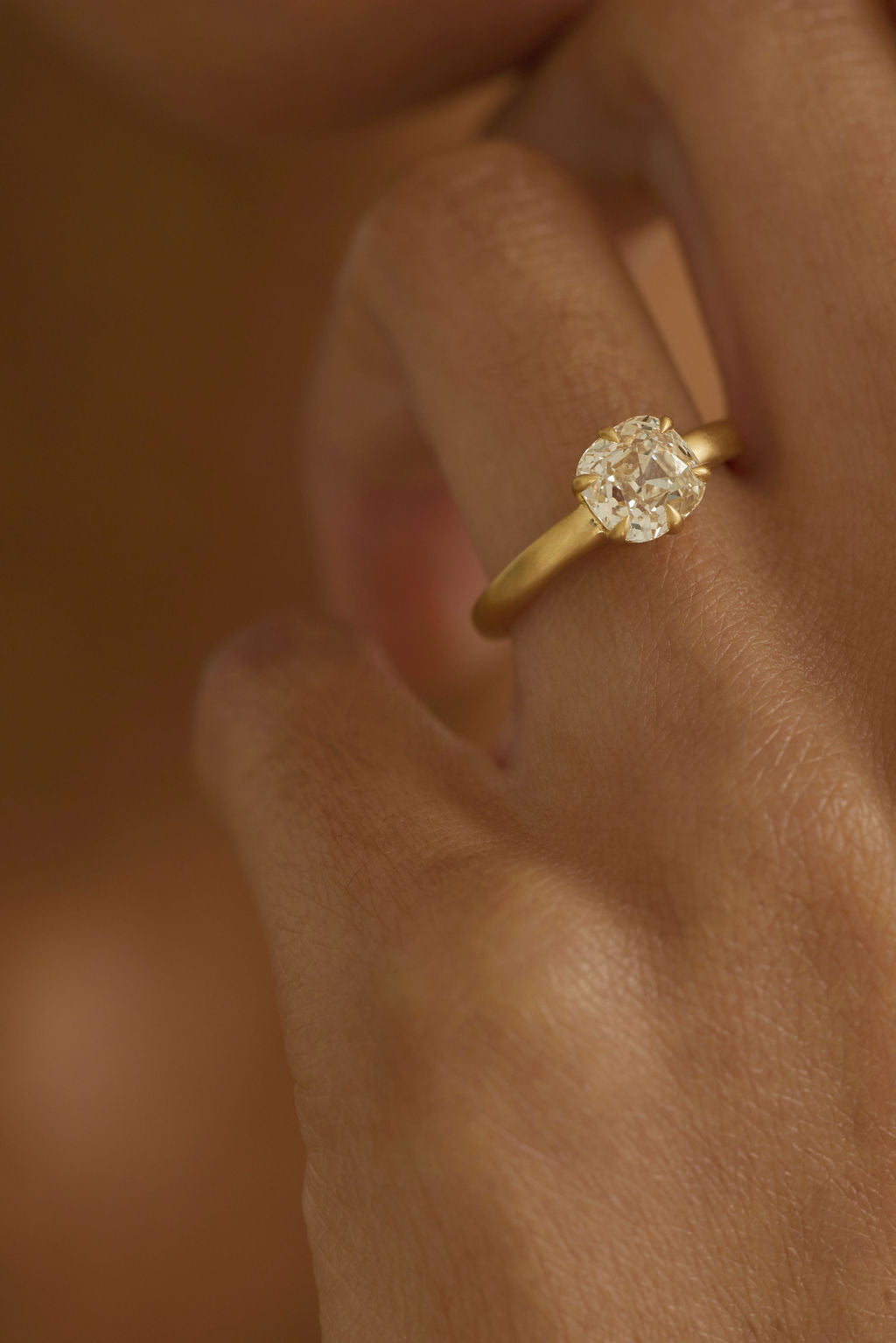 2 CT Round Halo & Pave Lab Grown Diamond Engagement Ring