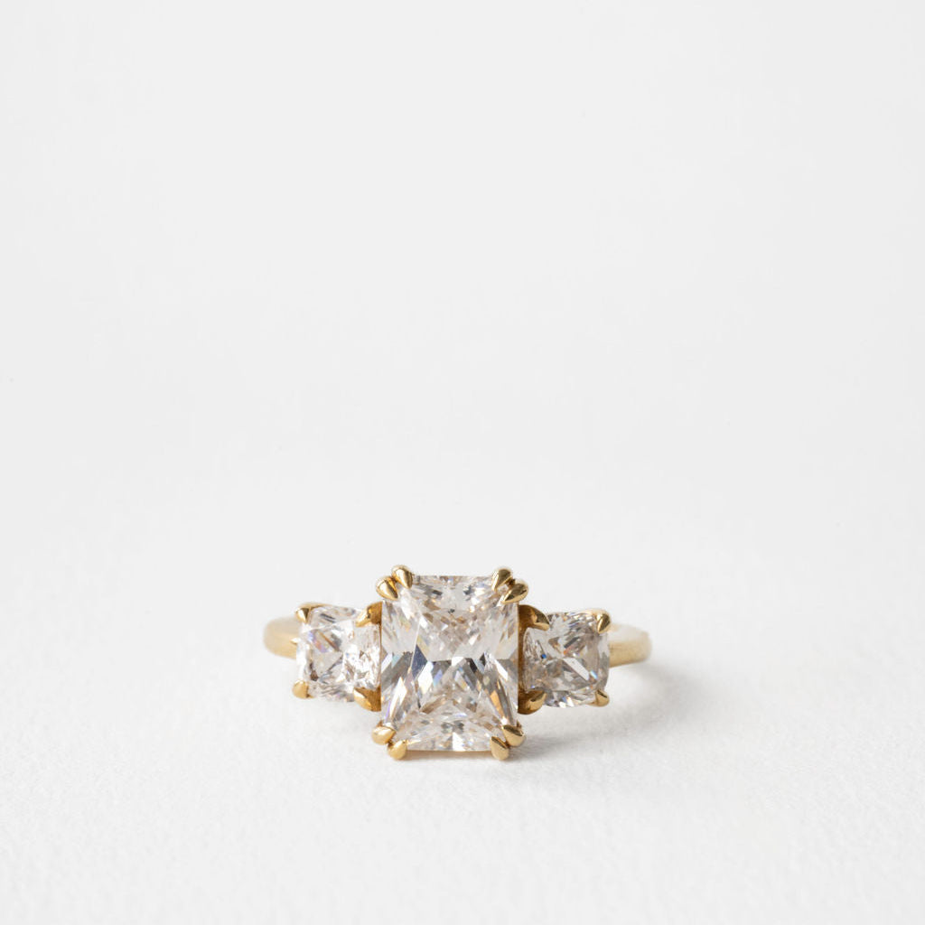 2 CT Round Halo & Pave Lab Grown Diamond Engagement Ring