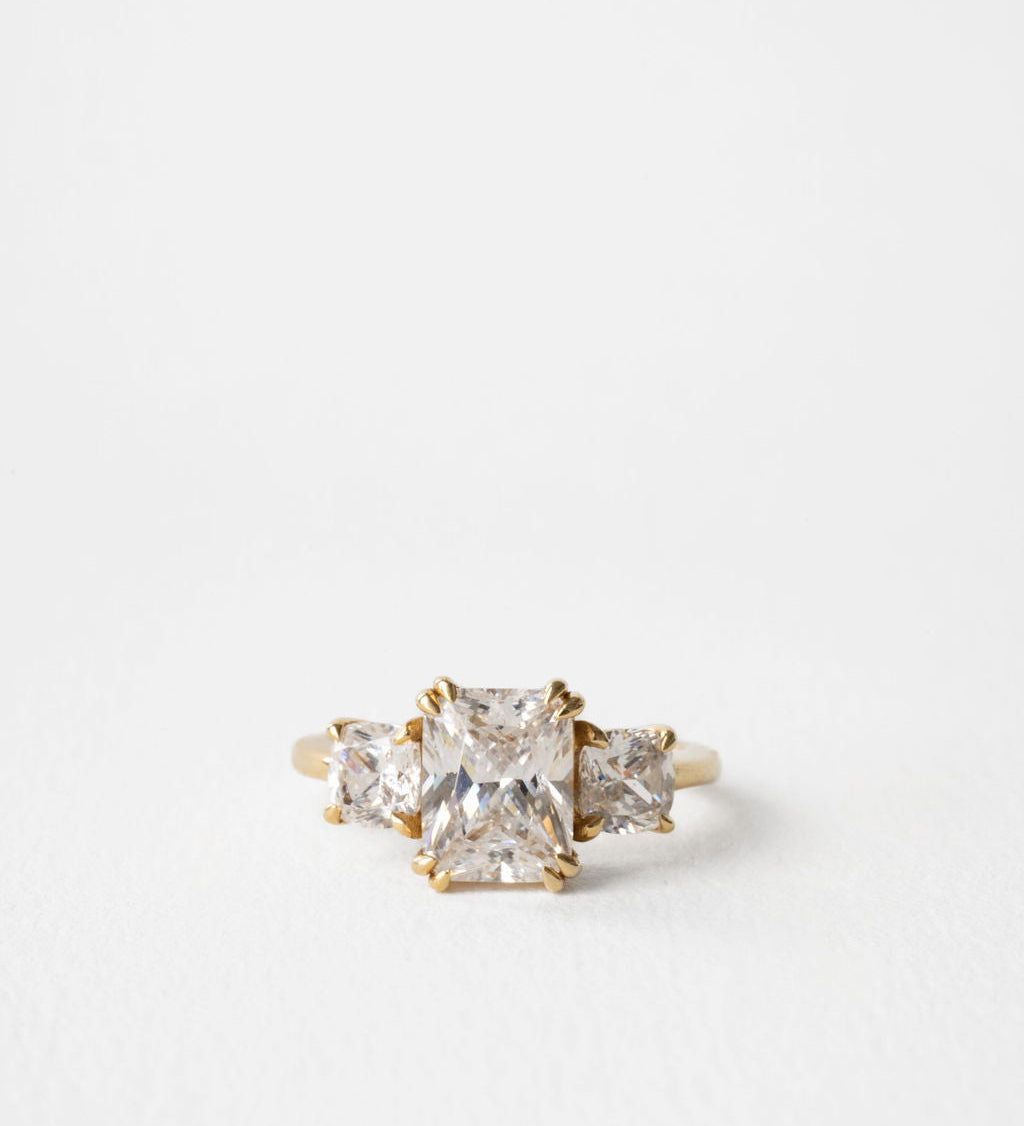 2 CT Round Halo & Pave Lab Grown Diamond Engagement Ring