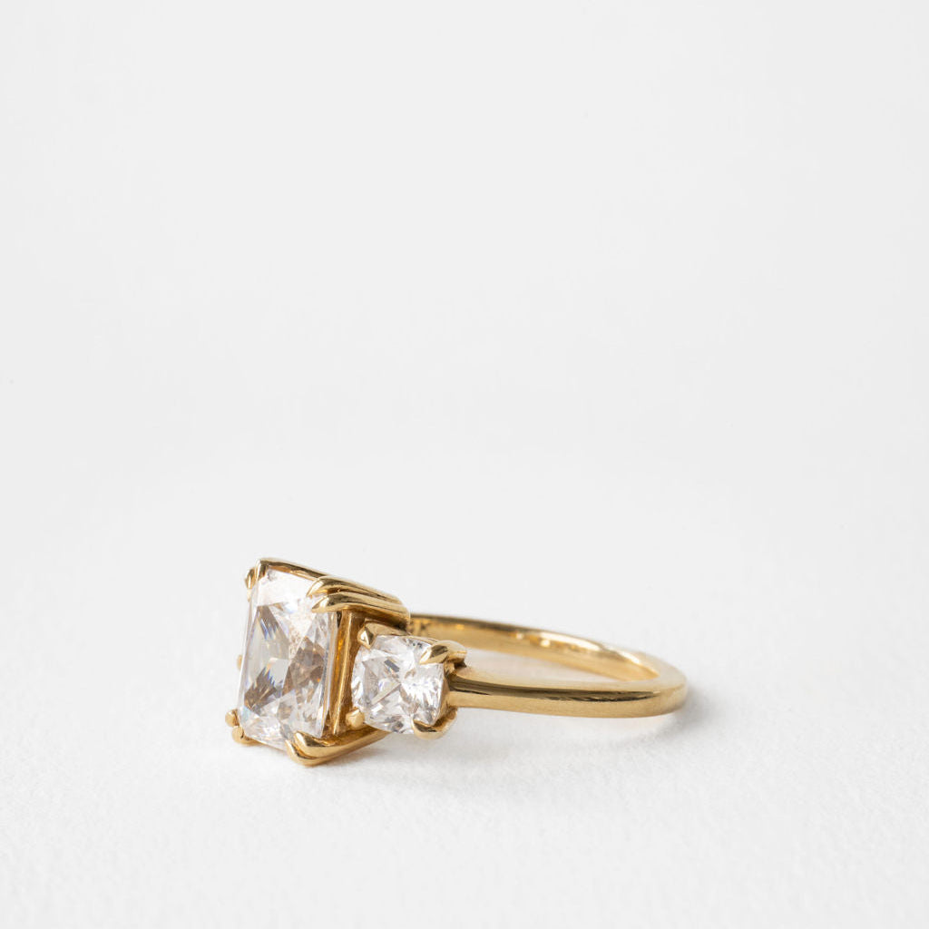 2 CT Round Halo & Pave Lab Grown Diamond Engagement Ring
