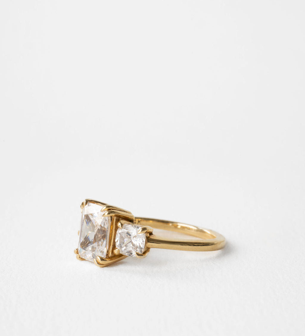 2 CT Round Halo & Pave Lab Grown Diamond Engagement Ring