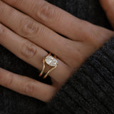 2 CT Round Halo & Pave Lab Grown Diamond Engagement Ring
