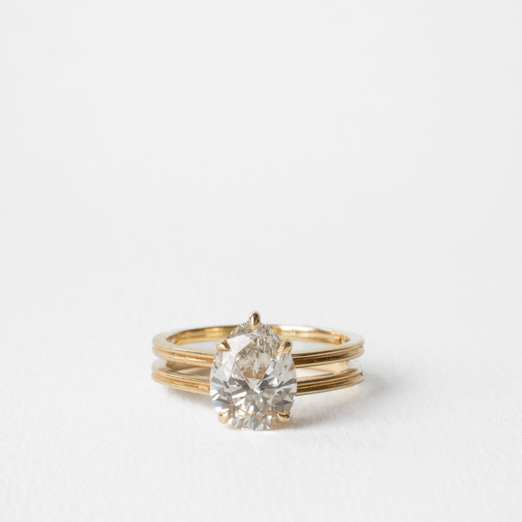 2 CT Round Halo & Pave Lab Grown Diamond Engagement Ring