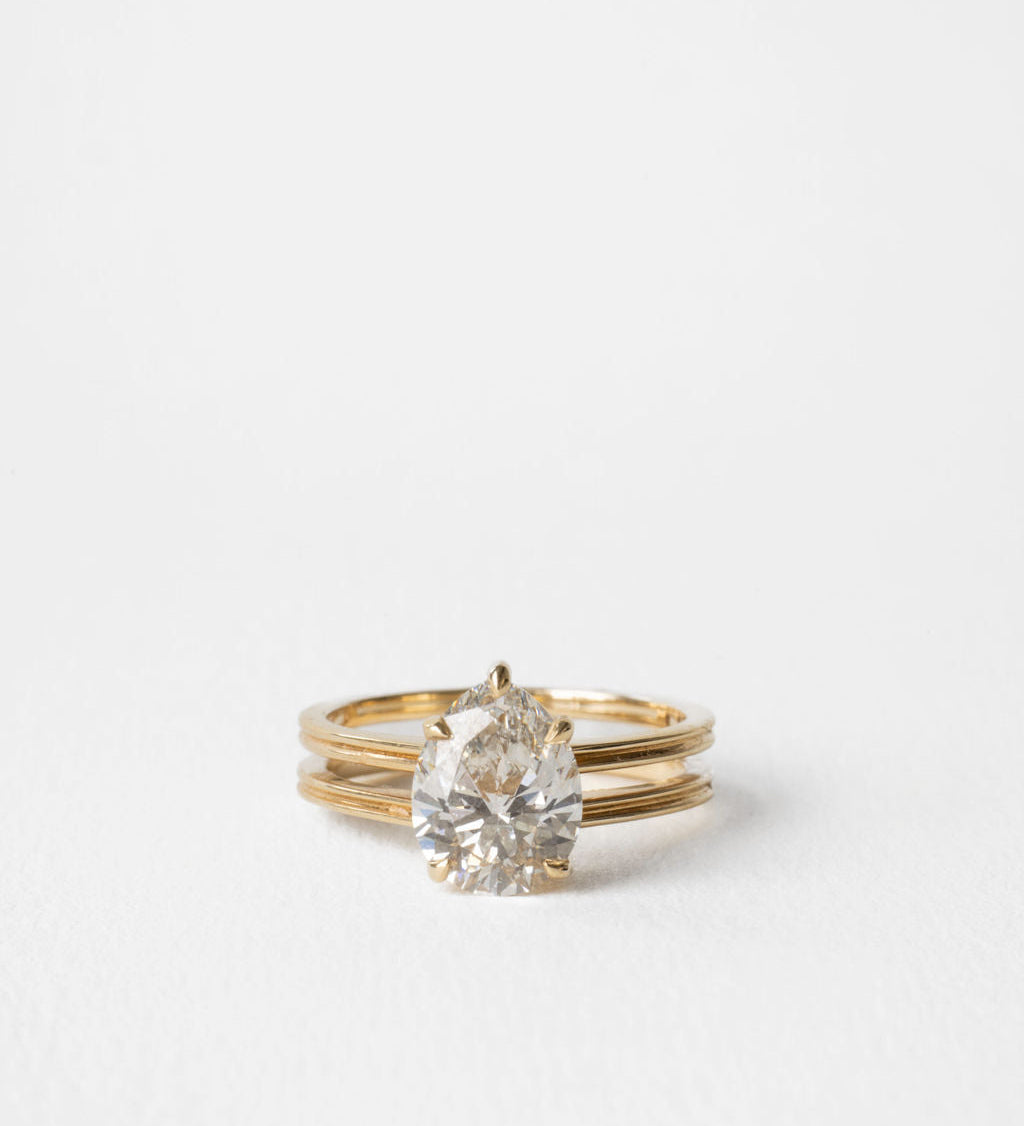 2 CT Round Halo & Pave Lab Grown Diamond Engagement Ring