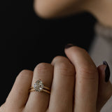 2 CT Round Halo & Pave Lab Grown Diamond Engagement Ring