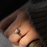 2 CT Round Halo & Pave Lab Grown Diamond Engagement Ring