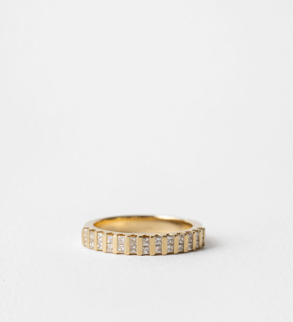 0.3 TCW Round Half Eternity Lab Grown Diamond Wedding Band
