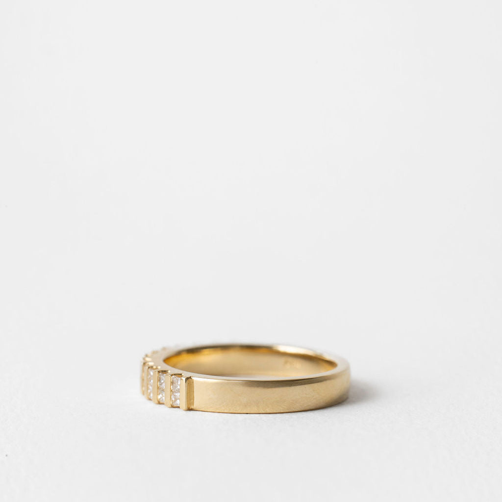 0.3 TCW Round Half Eternity Lab Grown Diamond Wedding Band
