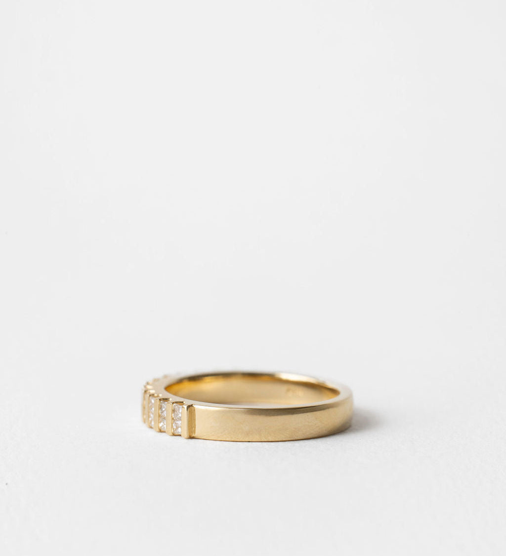0.3 TCW Round Half Eternity Lab Grown Diamond Wedding Band