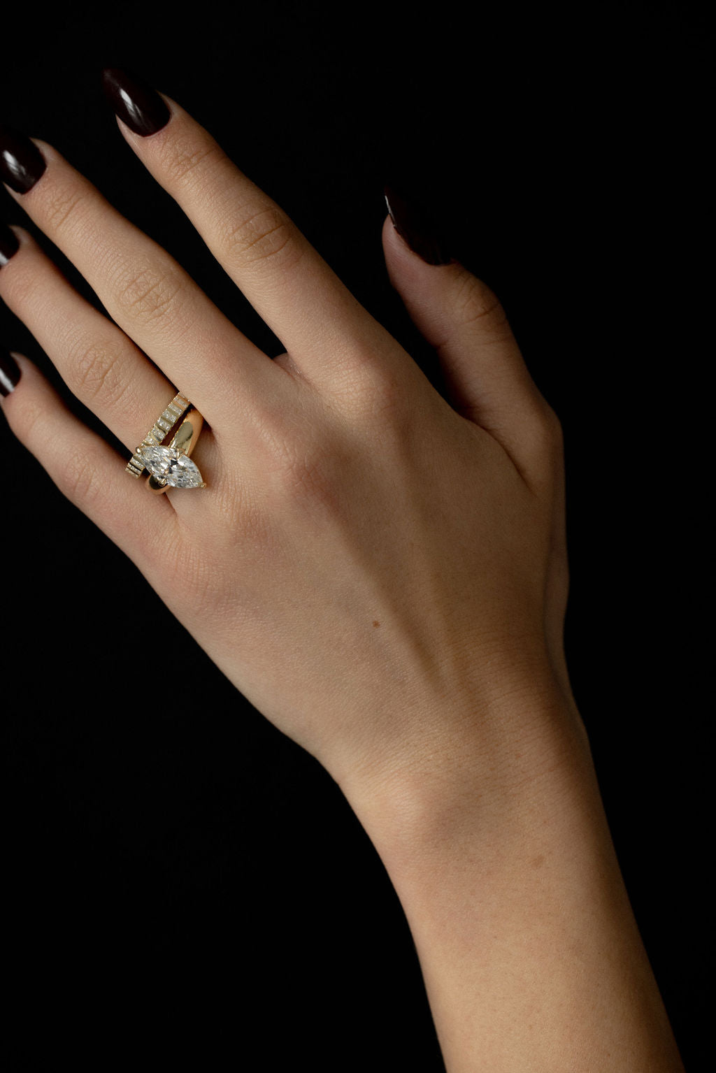 0.3 TCW Round Half Eternity Lab Grown Diamond Wedding Band