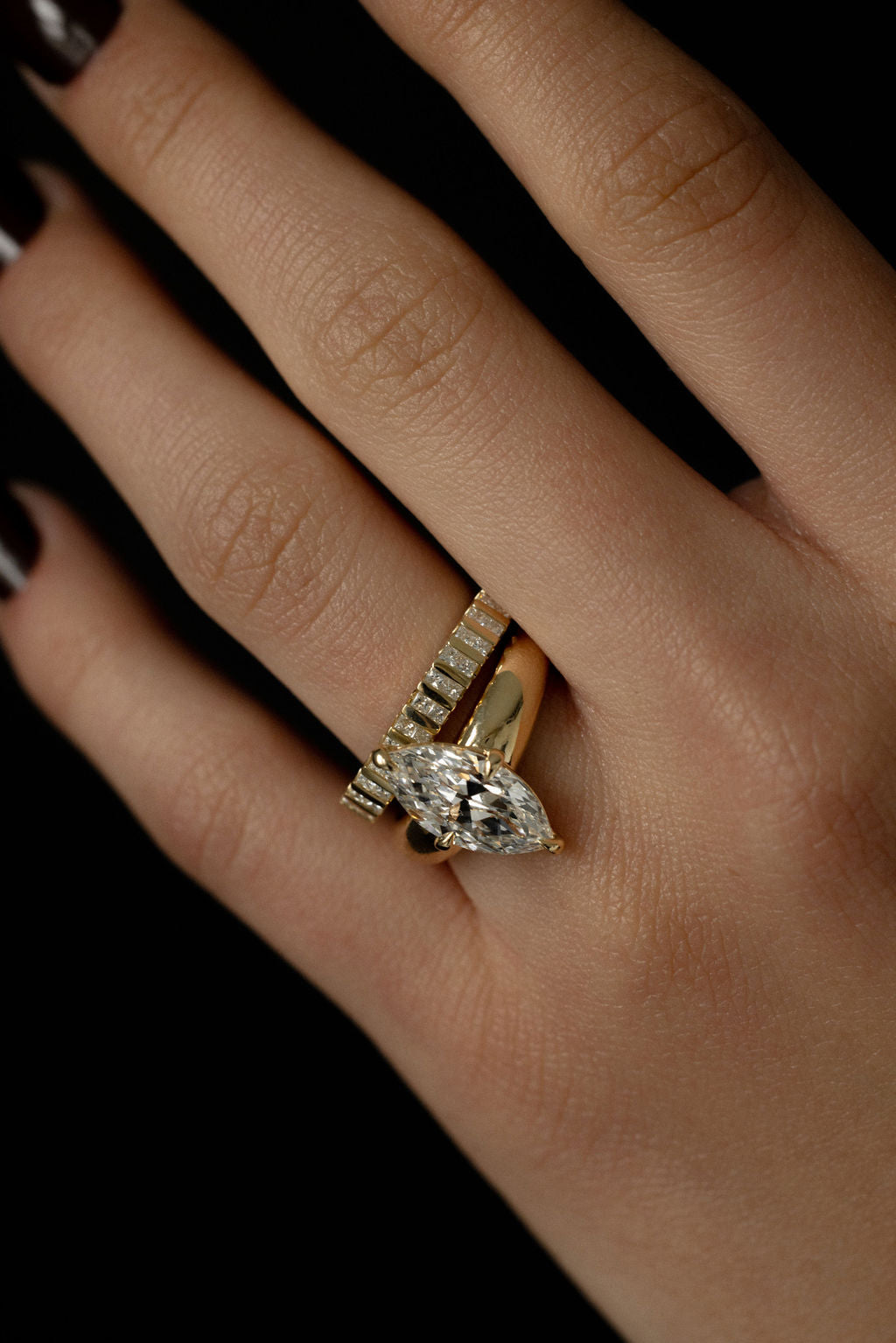 0.3 TCW Round Half Eternity Lab Grown Diamond Wedding Band