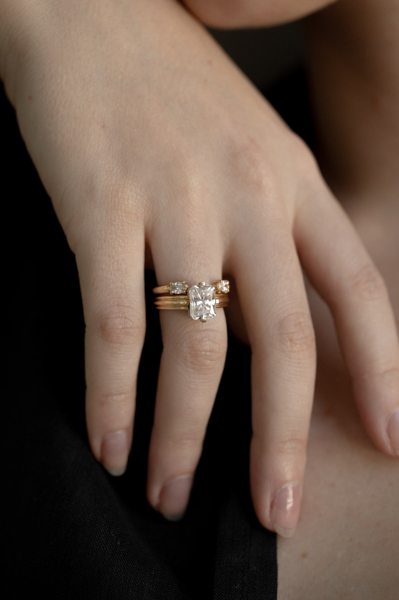 0.3 TCW Round Half Eternity Lab Grown Diamond Wedding Band