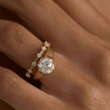 0.3 TCW Round Half Eternity Lab Grown Diamond Wedding Band