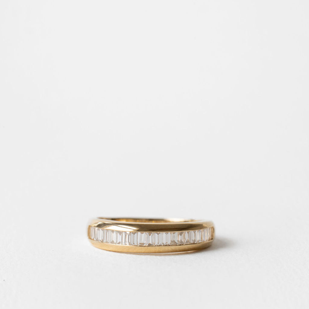 0.3 TCW Round Half Eternity Lab Grown Diamond Wedding Band