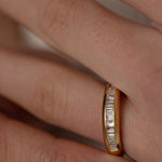 0.3 TCW Round Half Eternity Lab Grown Diamond Wedding Band