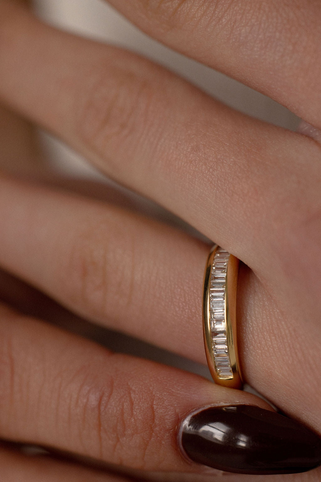 0.3 TCW Round Half Eternity Lab Grown Diamond Wedding Band