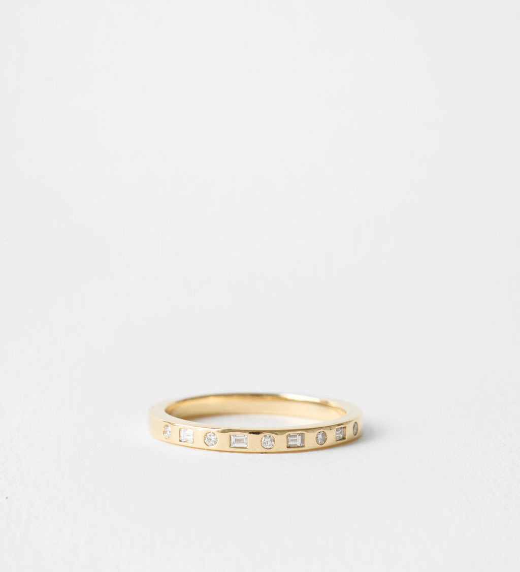 0.3 TCW Round Half Eternity Lab Grown Diamond Wedding Band