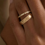 0.3 TCW Round Half Eternity Lab Grown Diamond Wedding Band