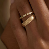0.3 TCW Round Half Eternity Lab Grown Diamond Wedding Band