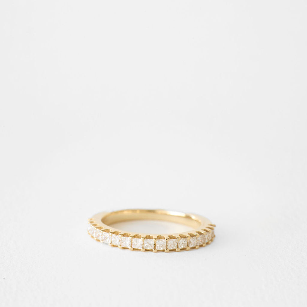 0.3 TCW Round Half Eternity Lab Grown Diamond Wedding Band