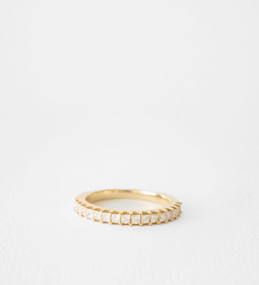0.3 TCW Round Half Eternity Lab Grown Diamond Wedding Band