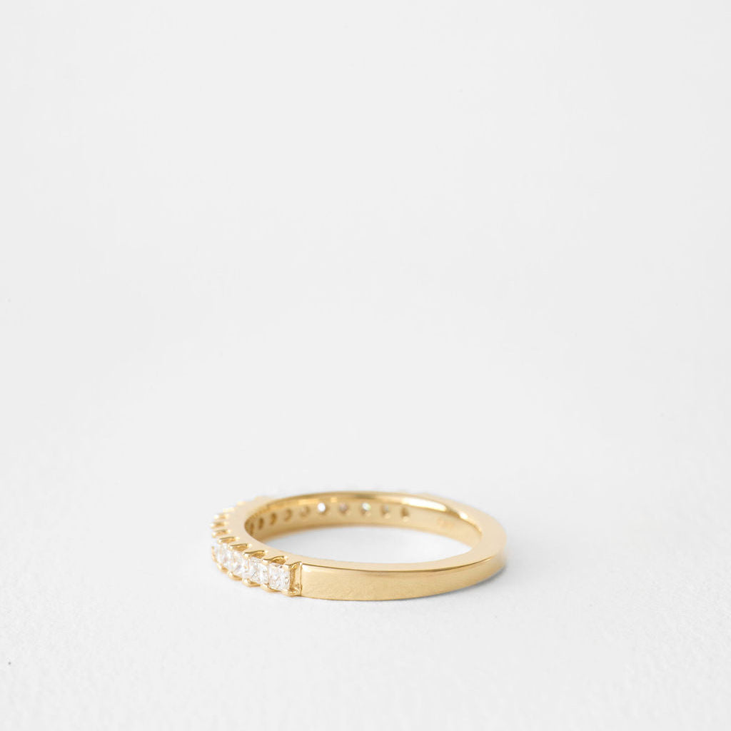 0.3 TCW Round Half Eternity Lab Grown Diamond Wedding Band