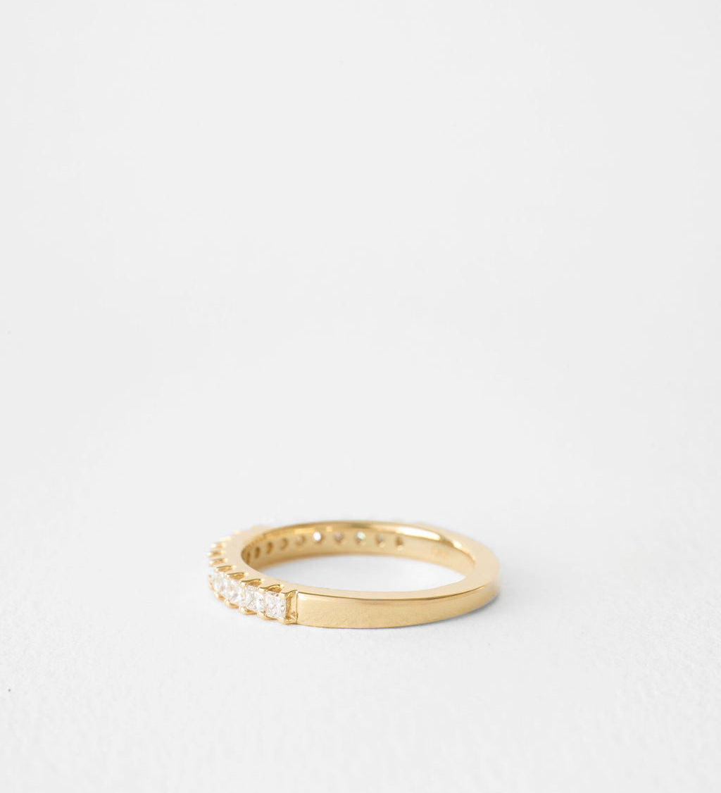 0.3 TCW Round Half Eternity Lab Grown Diamond Wedding Band