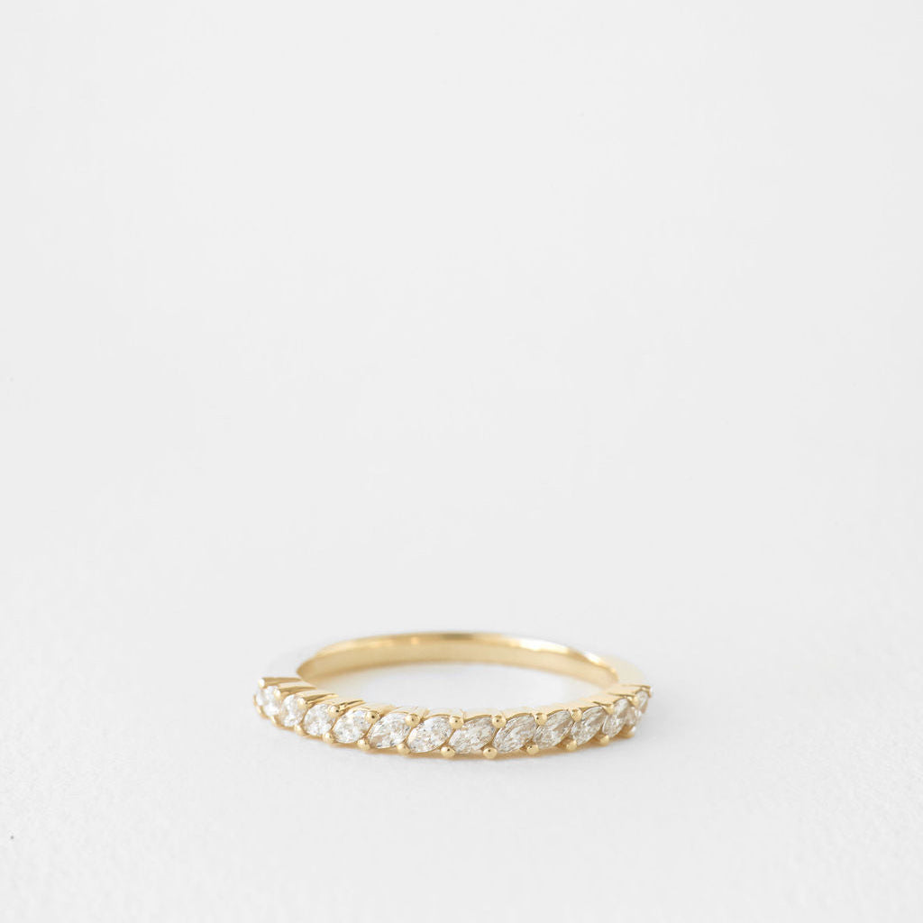 0.3 TCW Round Half Eternity Lab Grown Diamond Wedding Band
