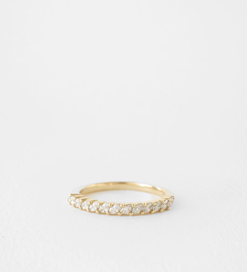 0.3 TCW Round Half Eternity Lab Grown Diamond Wedding Band